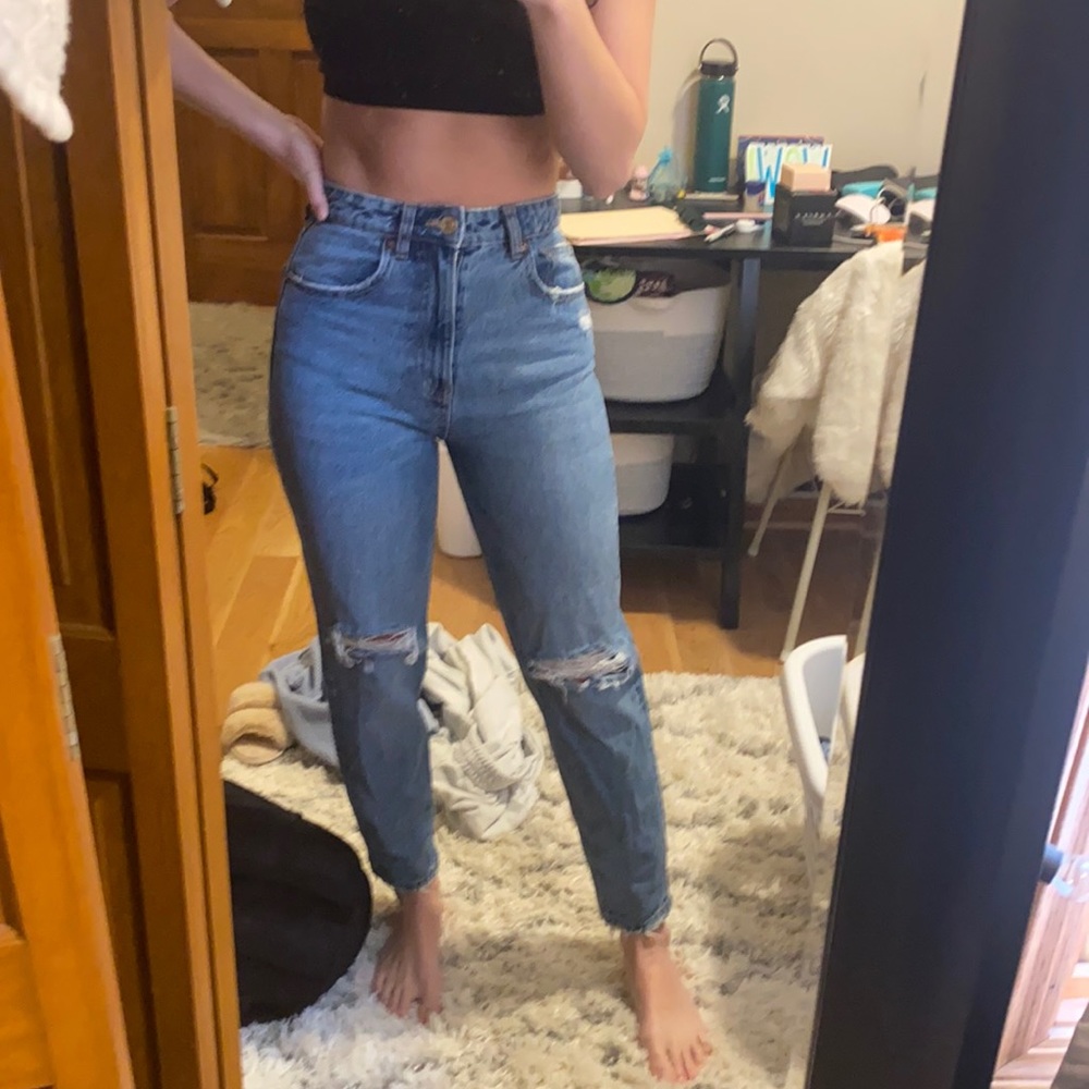 Zara mom jeans size 4